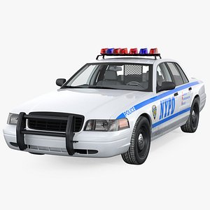 3D generic police car nypd