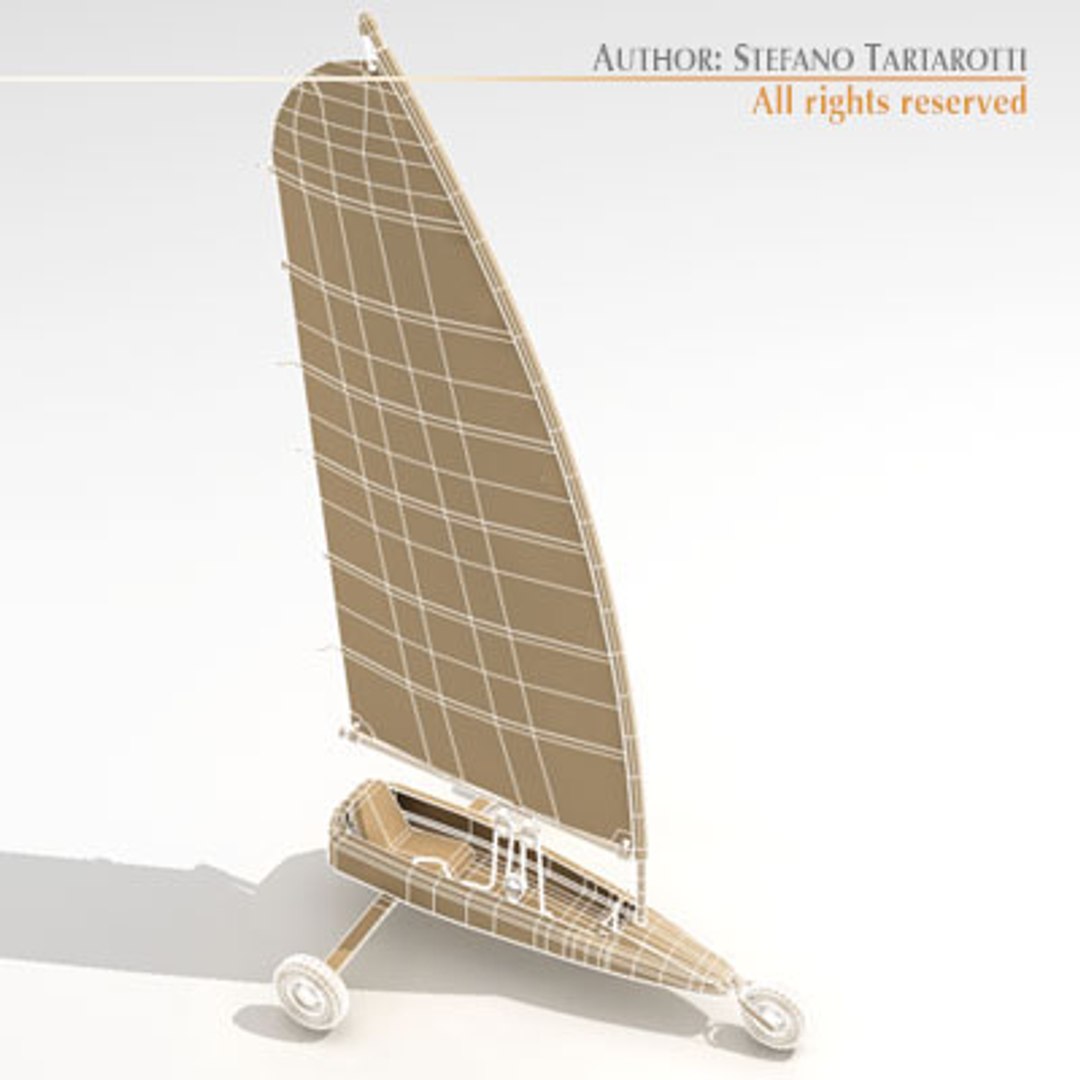 3d 3ds Sand Yacht Land
