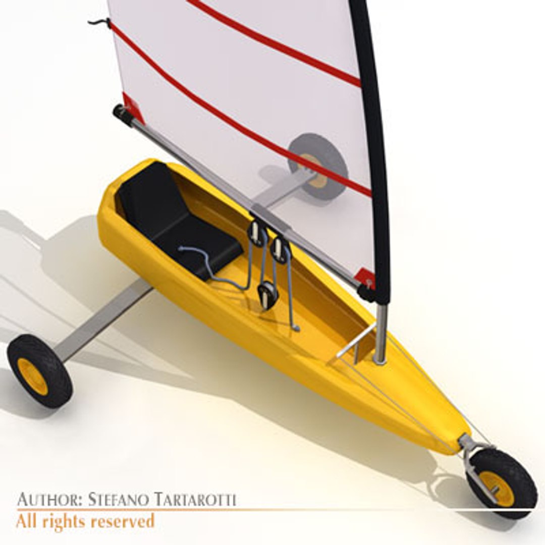 3d 3ds Sand Yacht Land