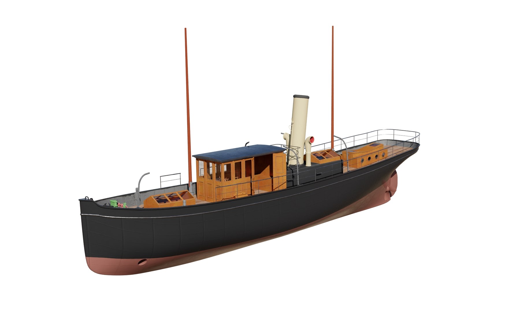 3D Steam Ship Model - TurboSquid 1974576