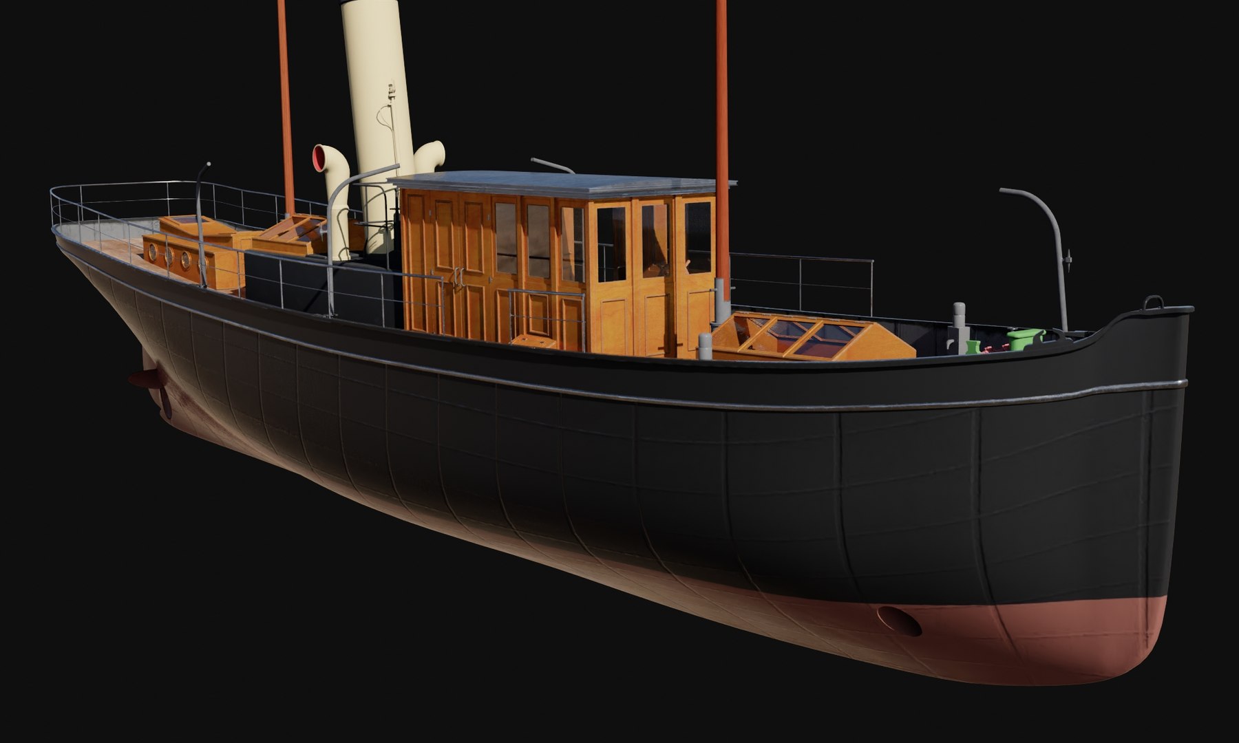 3D Steam Ship Model - TurboSquid 1974576