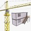 3D Two Construction Buildings model