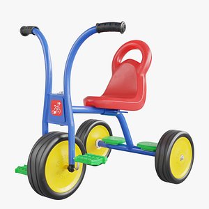 child bike tricycle 3D model