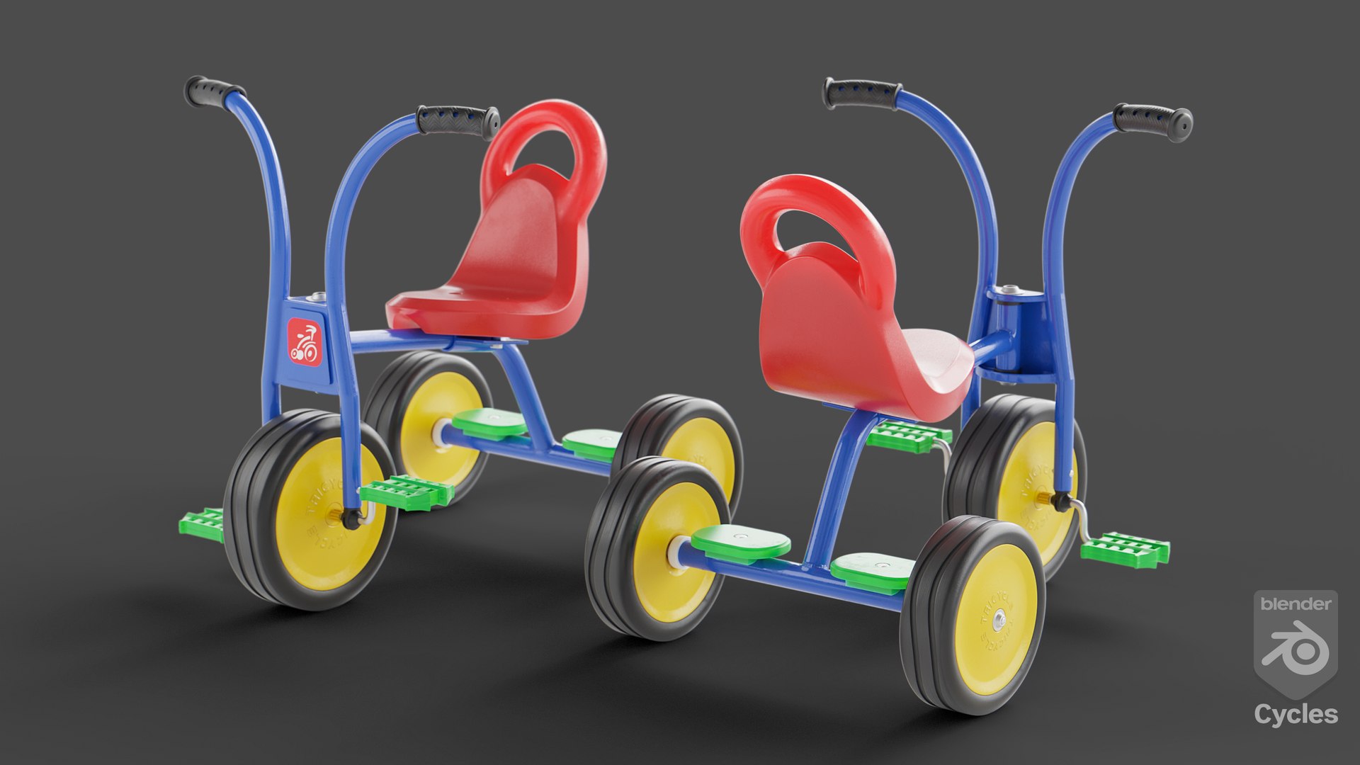 child bike tricycle 3D model https://p.turbosquid.com/ts-thumb/tk/XJNDRG/Sw/cyclesimage/png/1725572918/1920x1080/fit_q87/c76a264306340448fddc41aeee49c29c4fcc85e2/cyclesimage.jpg