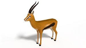thompson gazelle nature 3D model