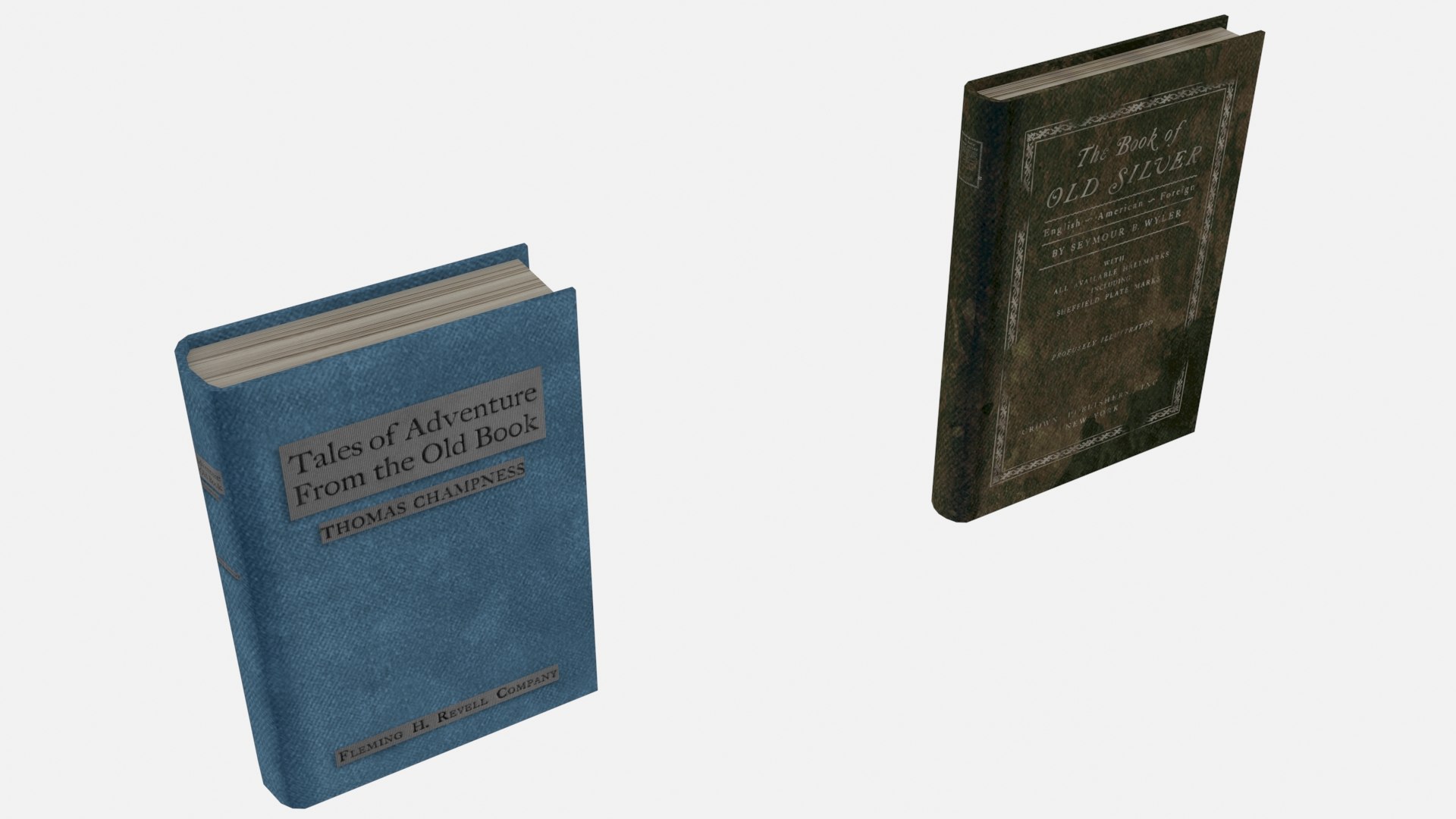 3D Old Ancient Books Model - TurboSquid 2051136