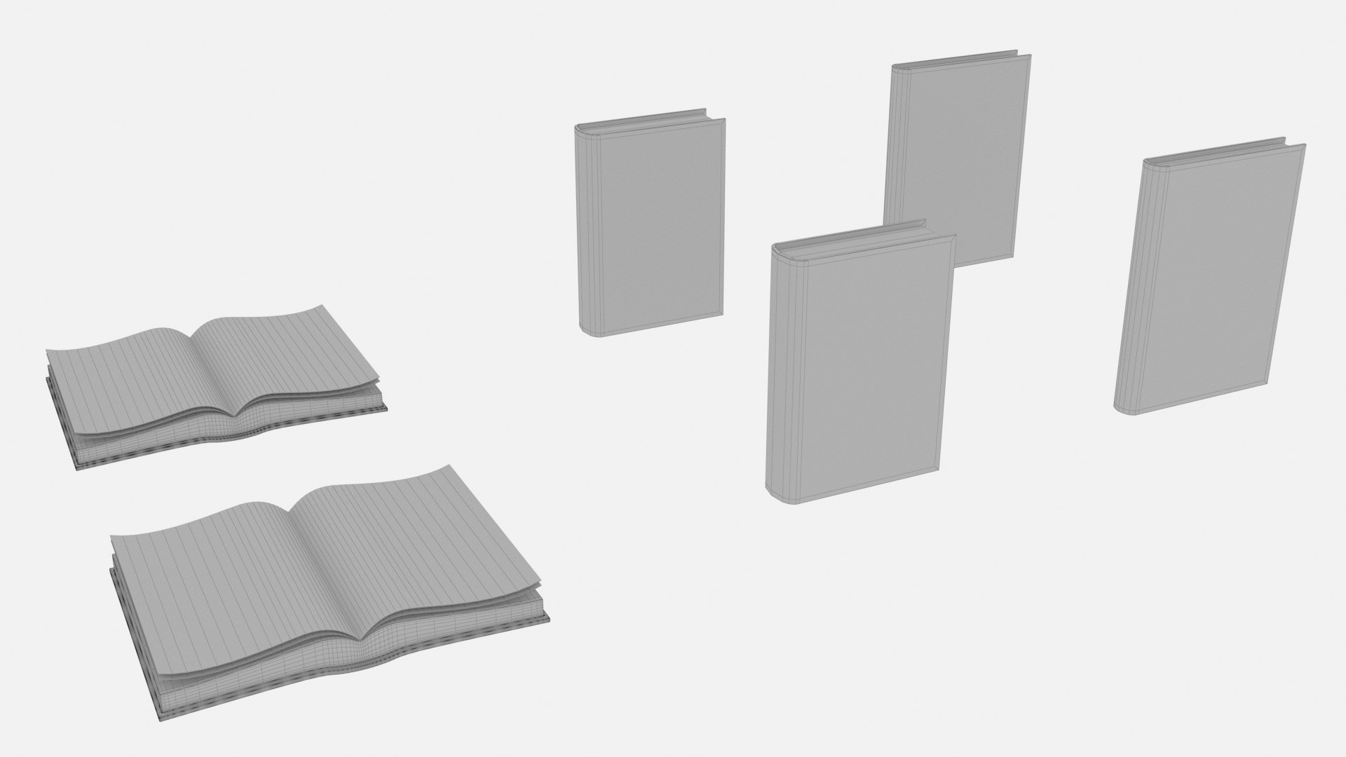 3D Old Ancient Books Model - TurboSquid 2051136