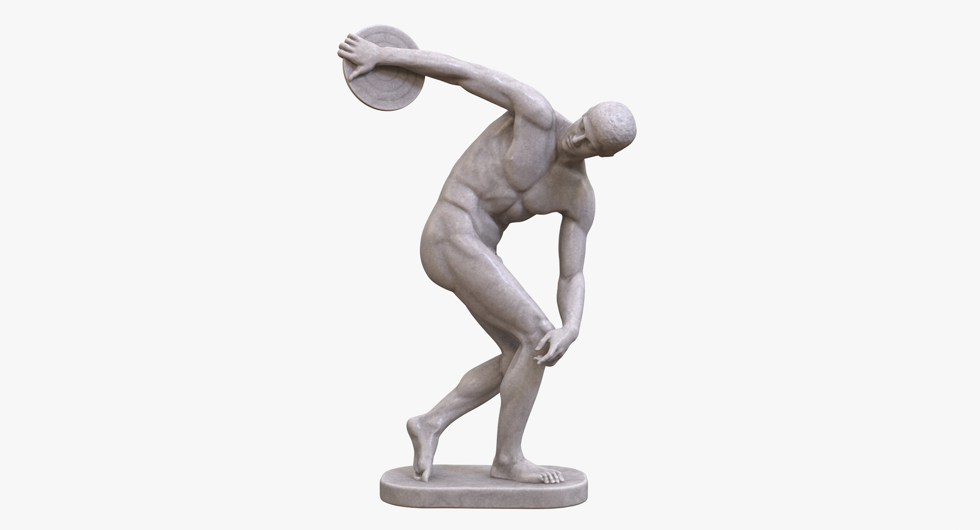 Discobolus Statue 3D model - TurboSquid 2122589