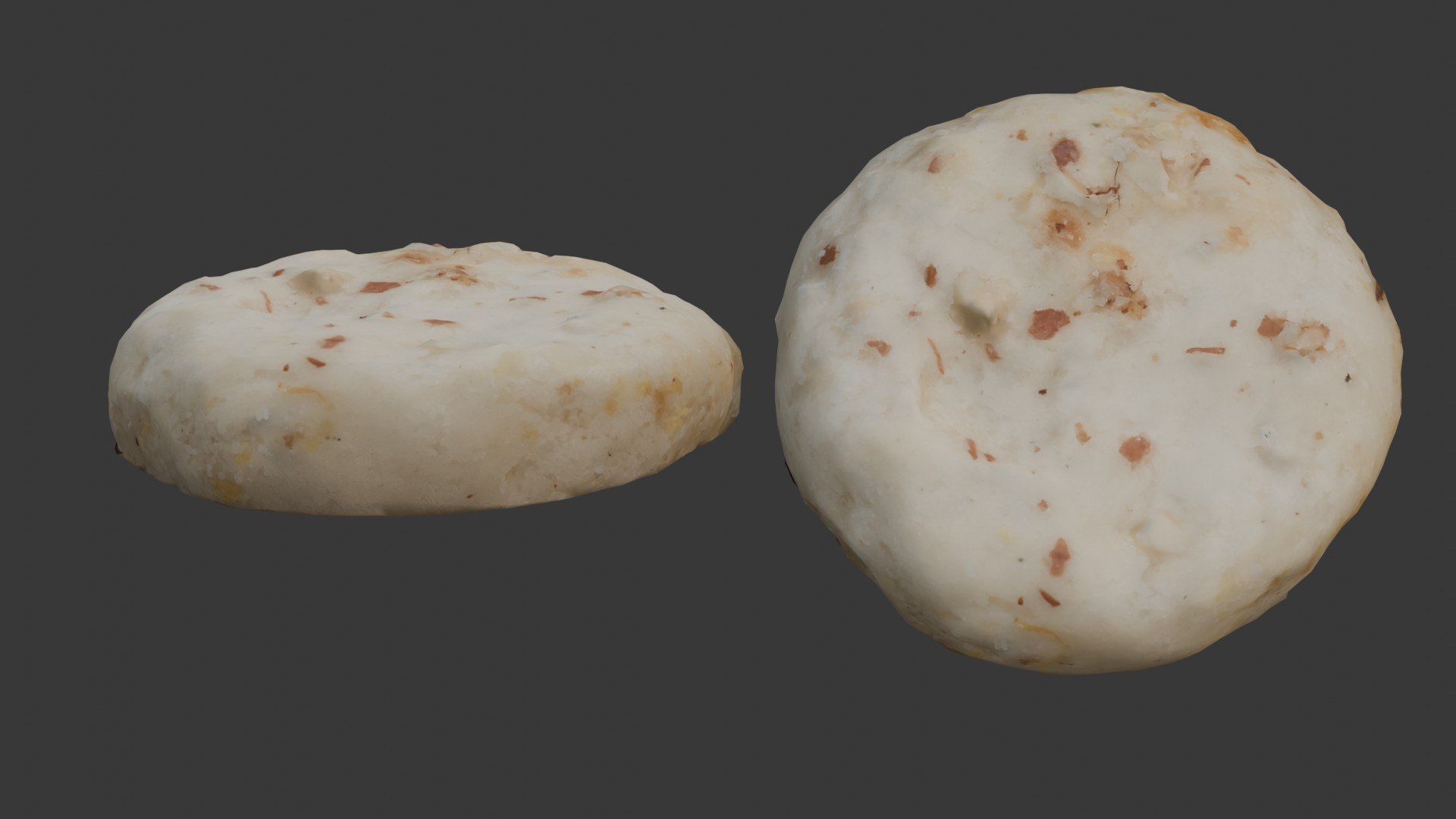 3D White Cookie Scan Model - TurboSquid 2408379