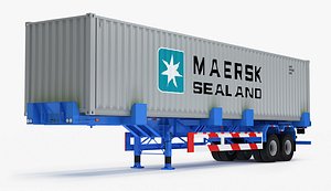 3D container trailer titan
