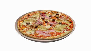 Pizza Capricciosa 3D model