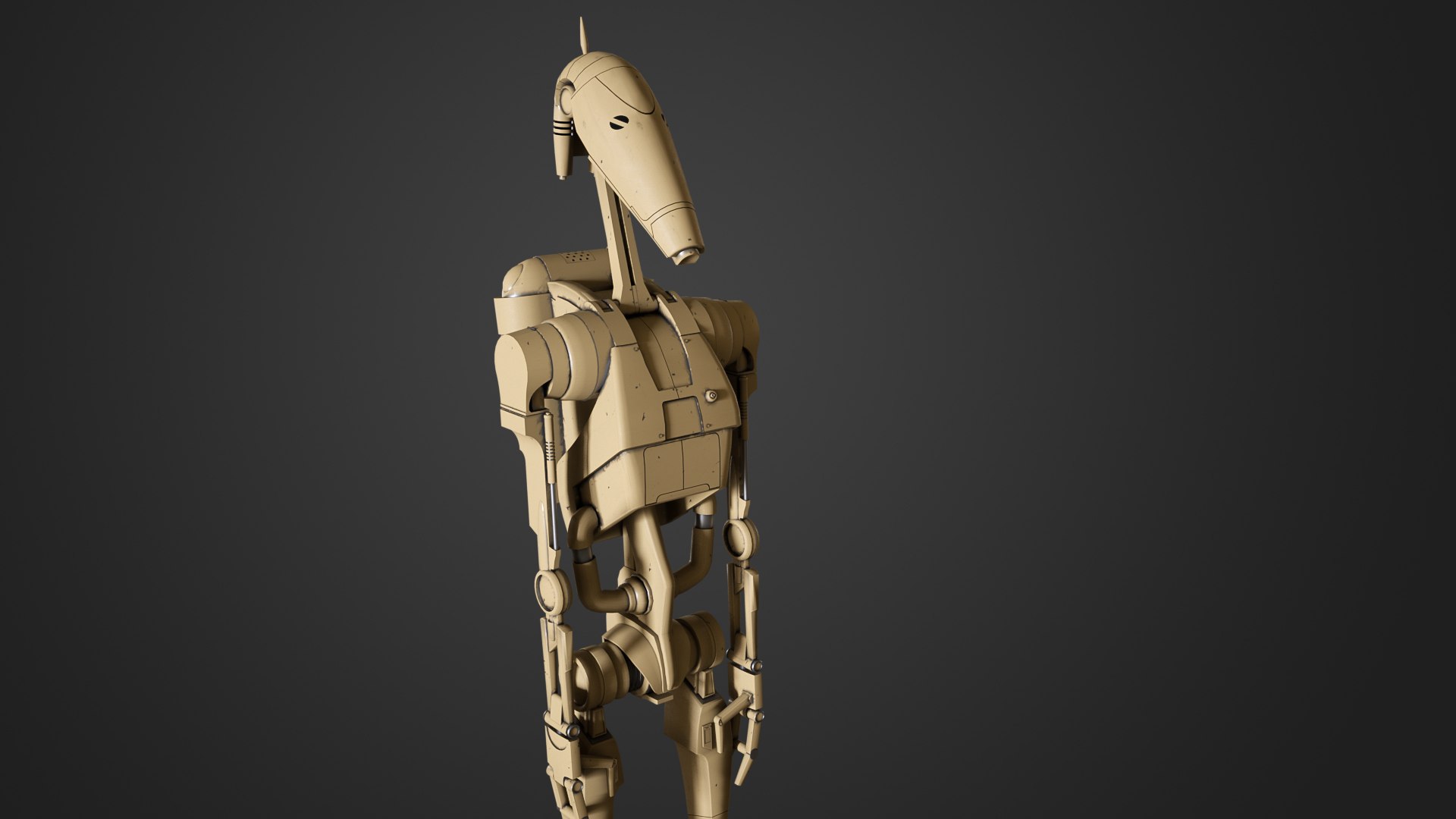 Star Wars - Battle Droid with STAP | 3D model