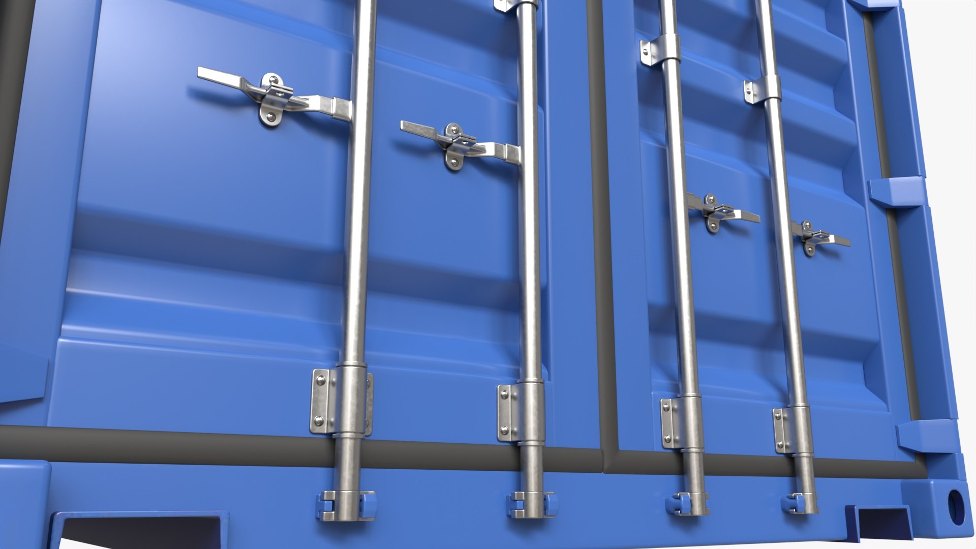 3D Shipping Container Dry 20-foot Blue Model - TurboSquid 2027575