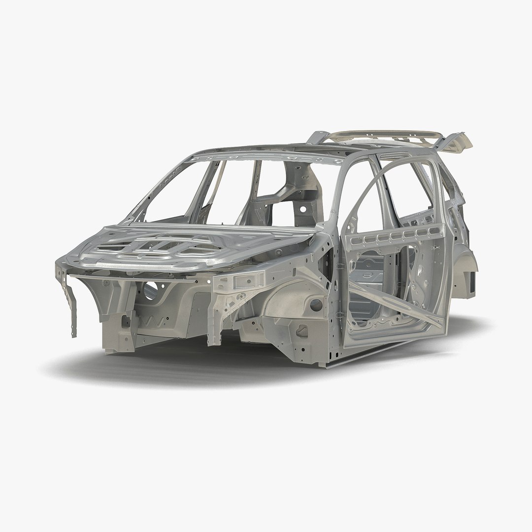 SUV Frame Rigged 3D model preview