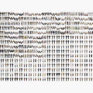 150 Posed and 30 A-pose Asian People Bundle