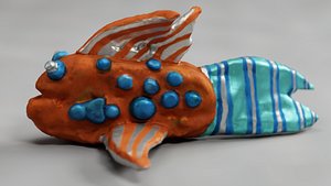 Kids Fish Sculpture model