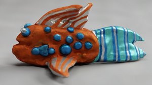 Kids Fish Sculpture