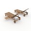 3D model Sun Lounger 04
