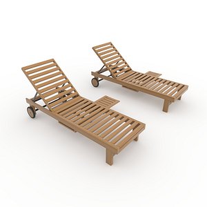 3D model Sun Lounger 04