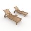3D model Sun Lounger 04