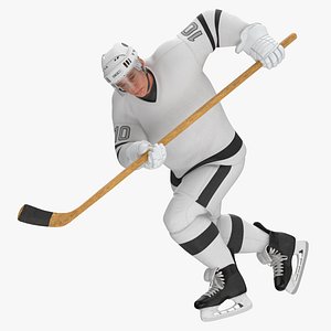 3D hockey attacker character 01