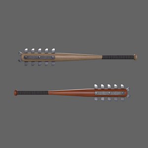 3D PBR Baseball Bat Weapon V4