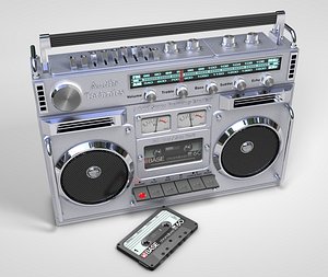 boombox cassette 3D model
