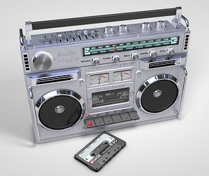 Boombox and Cassette