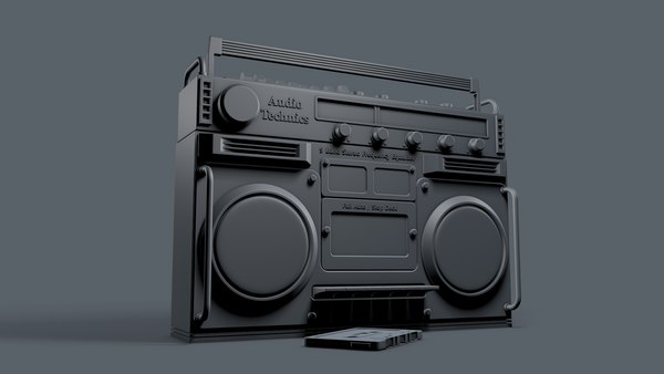 modelo 3d Boom Box y Cassette - TurboSquid 1257035