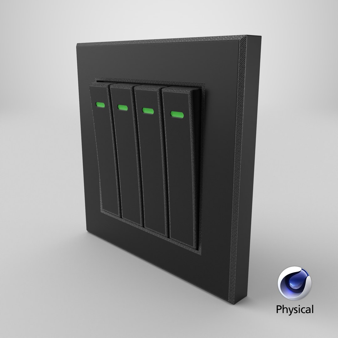 Black Light Switch x4 model https://p.turbosquid.com/ts-thumb/tl/32ag8e/P4/stemcell_cinema_4d_physical_render/png/1779282505/1920x1080/fit_q87/ed94d06cfd939735e03b48698ee6f13e8d6bf7a7/stemcell_cinema_4d_physical_render.jpg