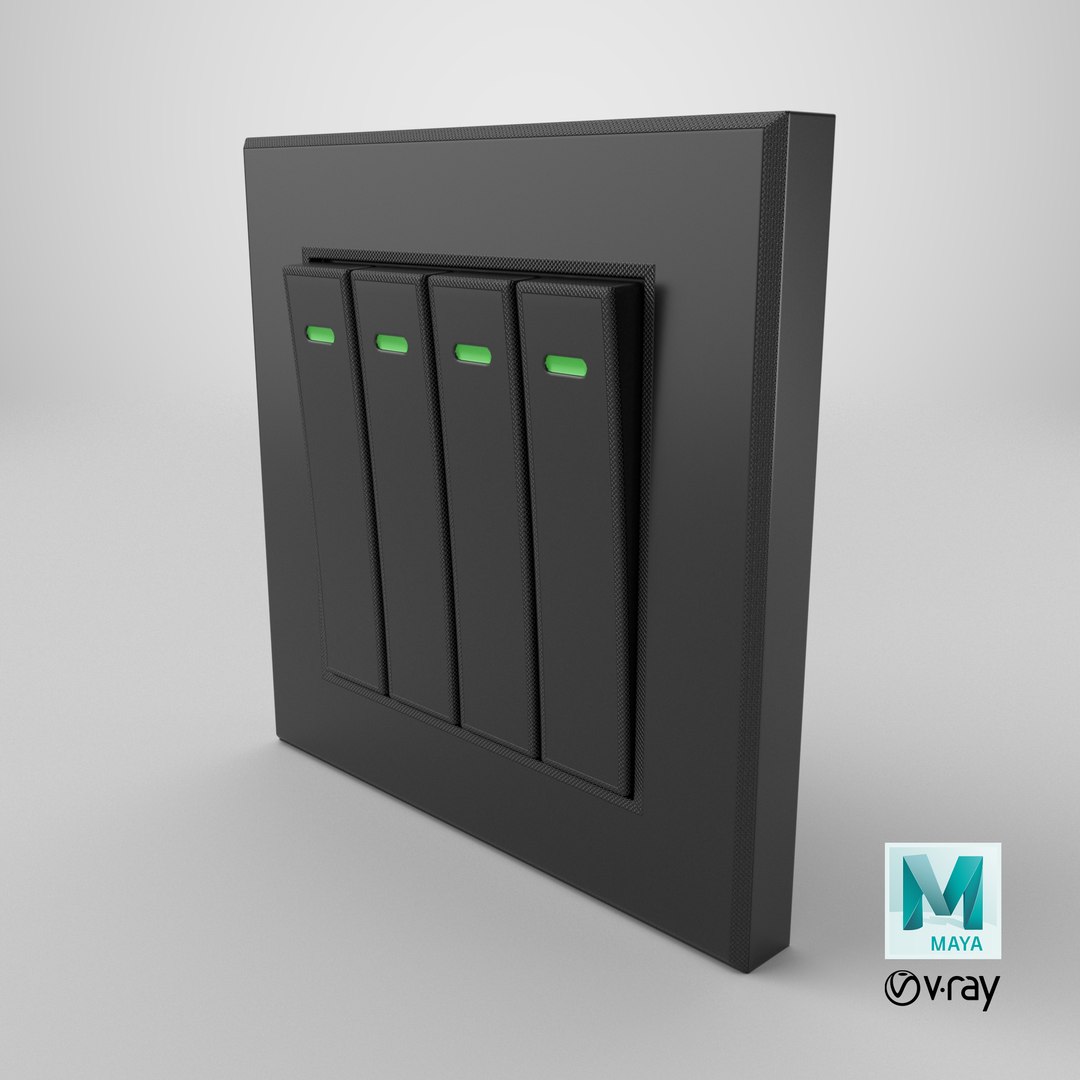 Black Light Switch x4 model https://p.turbosquid.com/ts-thumb/tl/32ag8e/kB/stemcell_maya_vray_render/png/1779282501/1920x1080/fit_q87/346b5aaa853d7b343c92efdce3c158b5a953bd67/stemcell_maya_vray_render.jpg