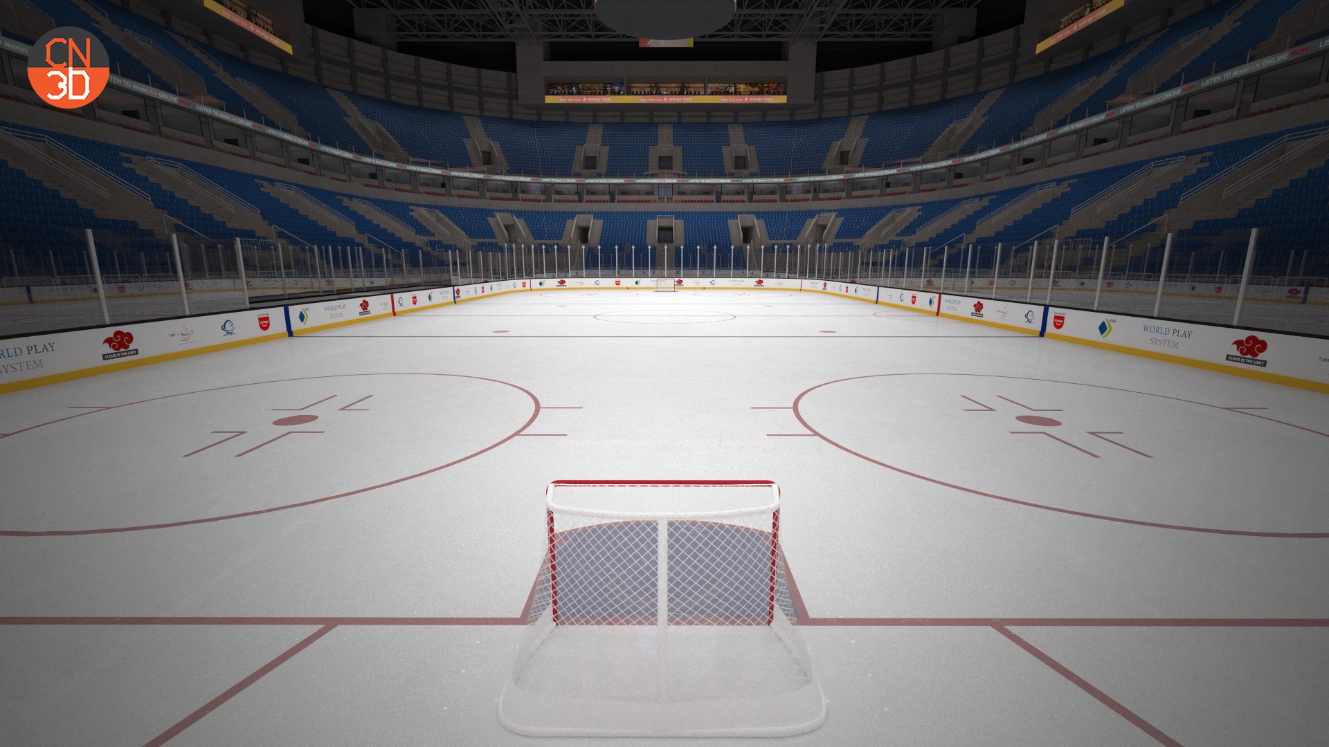 Two Hockey NHL And IIHF Arenas - Low Poly - VR - AR Model - TurboSquid ...