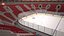 Two Hockey NHL and IIHF arenas - low poly - VR - AR
