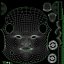 Cabeza de robot macho gris