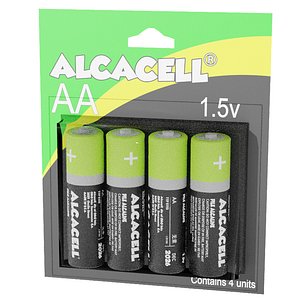AA Battery packing with generic logo