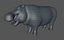 Hippopotame gréé
