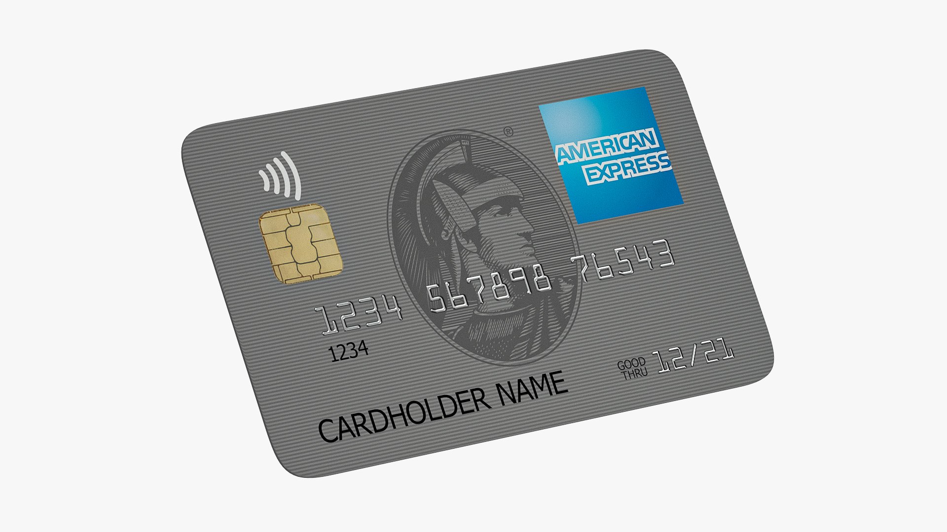 3d American Express Credit Card Model - Turbosquid 2045448