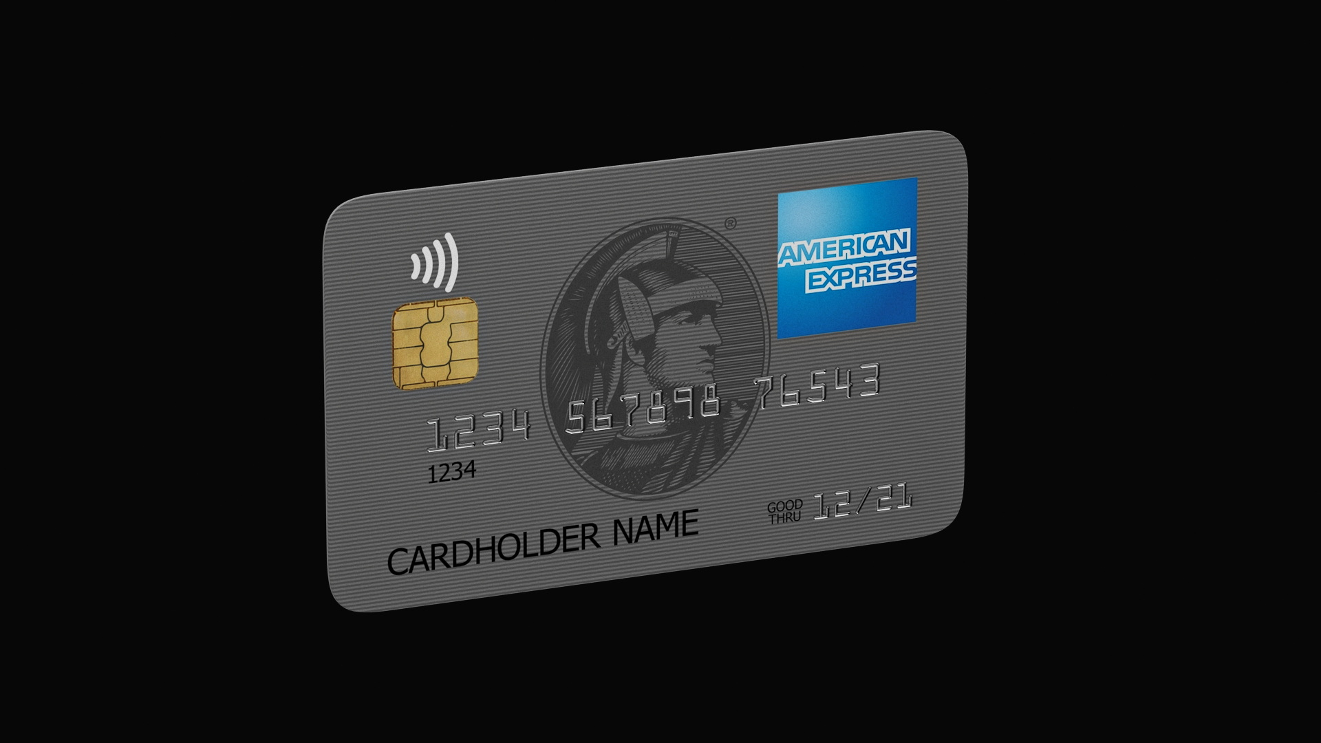 3D American Express Credit Card Model - TurboSquid 2045448