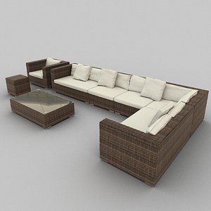 Rattan Seat Set 34