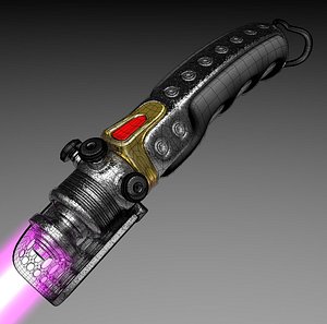3d model lightsaber leia organa