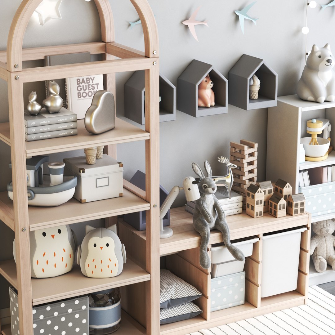 Furniture for nursery 8 3D model TurboSquid 2160777