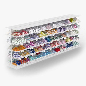 3D Pharmacy Shelf model