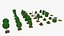 Low Poly Tree Set 3D model