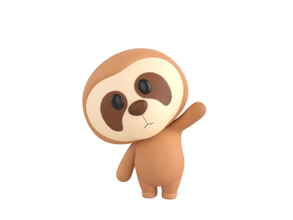 3D sloth character model - TurboSquid 1641671