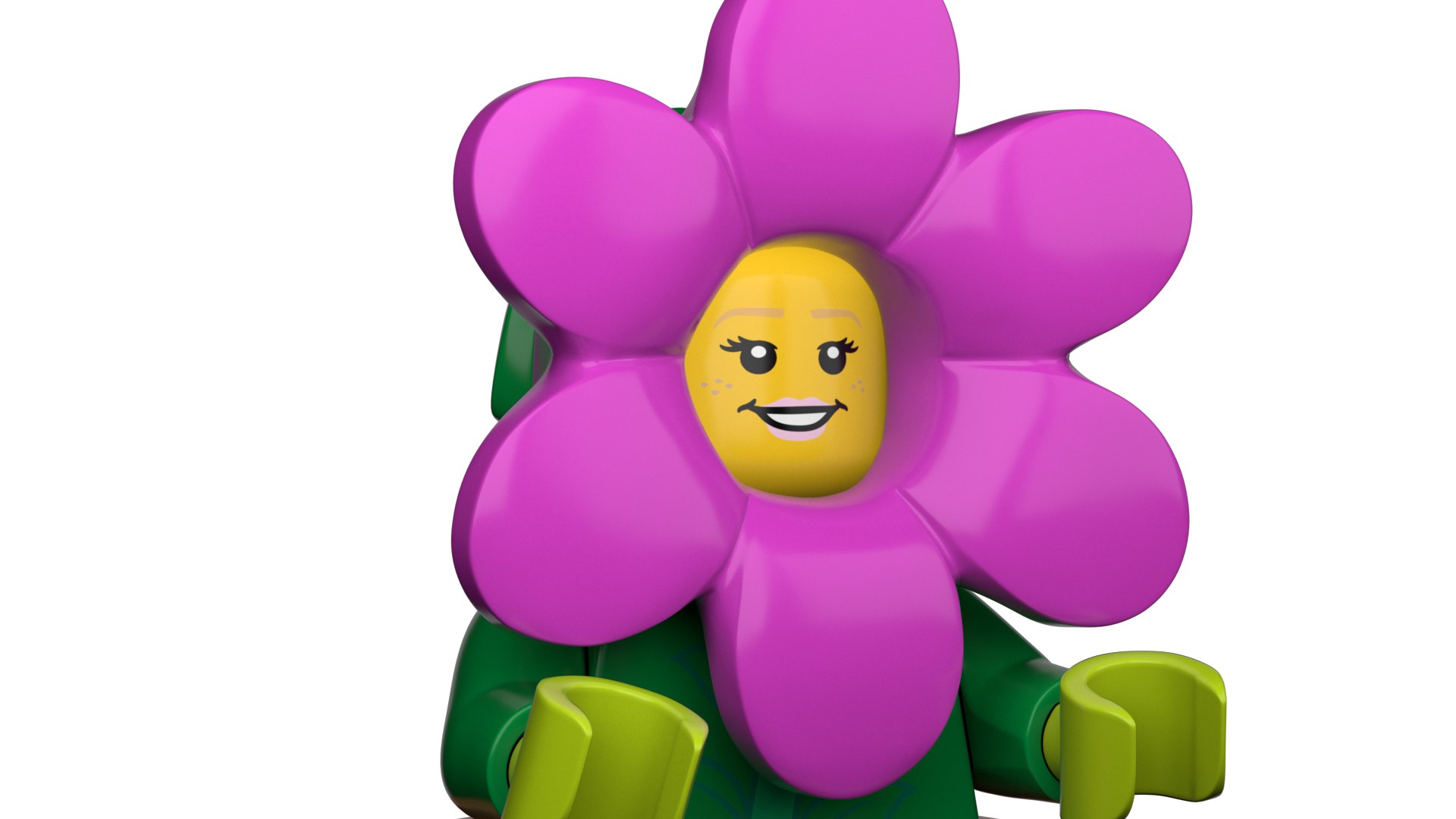 Lego Flowerpot Girl 3d model 3D model - TurboSquid 1733123