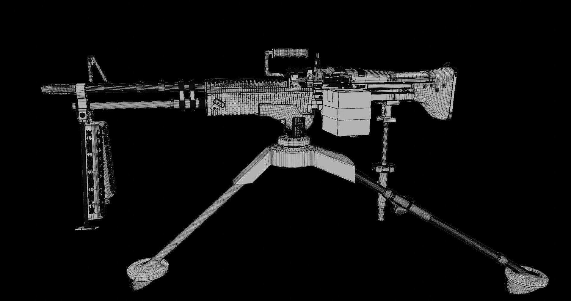 M60 Machine Gun PBR Unity UE Arnold V-Ray Textures Included 3D model https://p.turbosquid.com/ts-thumb/tl/ig9hXm/Ld/wireframe1/jpg/1651251689/1920x1080/fit_q87/067096c2b5ccc5807cc181fd04f307652b42d538/wireframe1.jpg