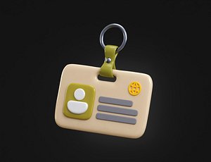 Id Card 3D Model