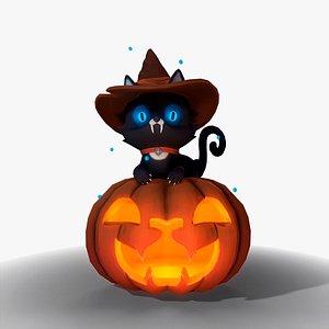 The Halloween Cat 3D