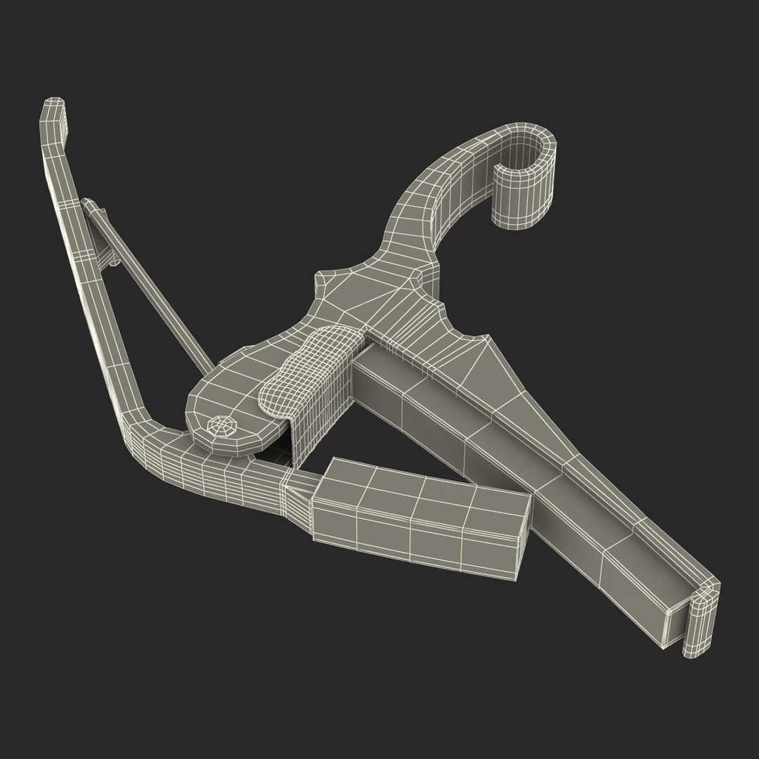 guitar capo generic 3d model