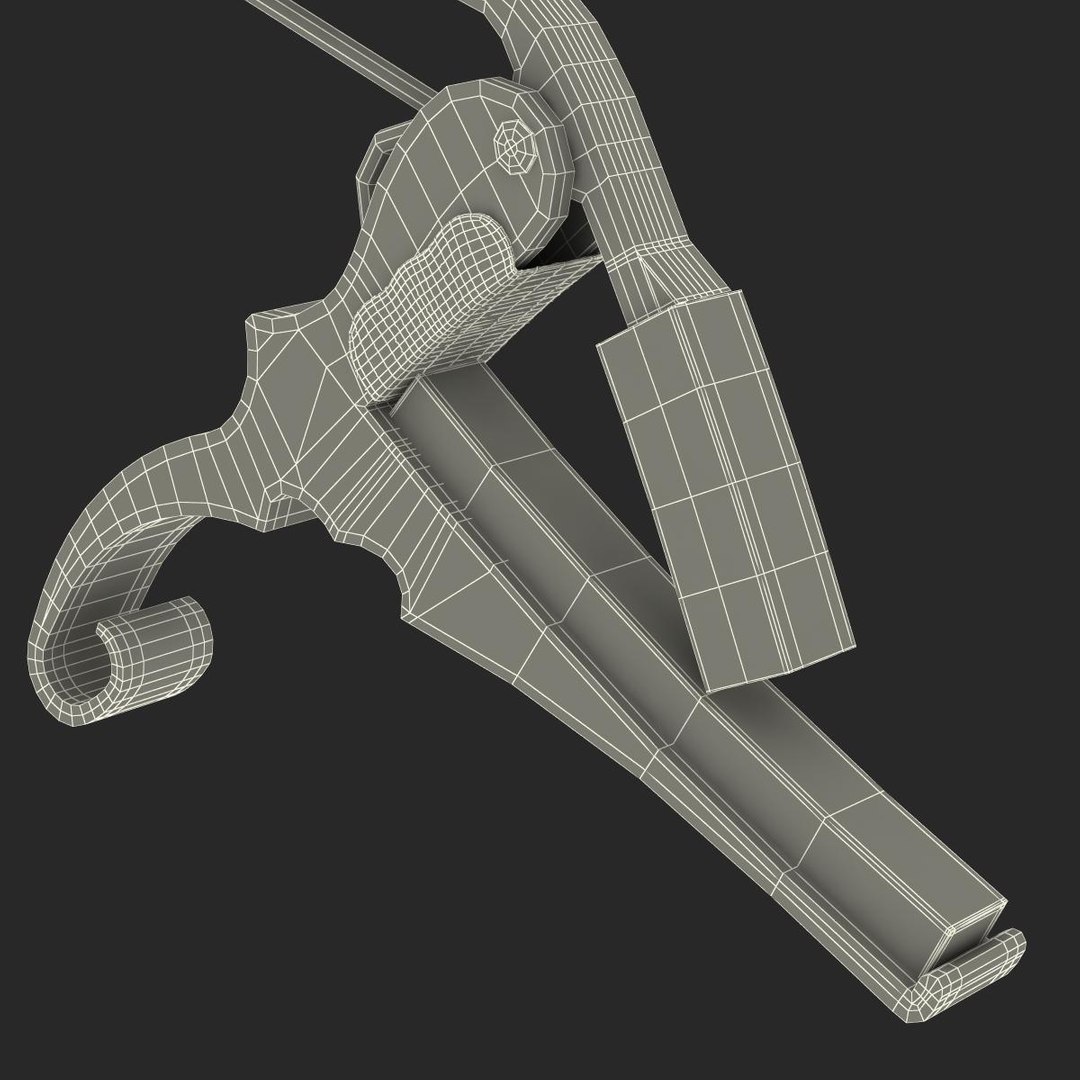 guitar capo generic 3d model
